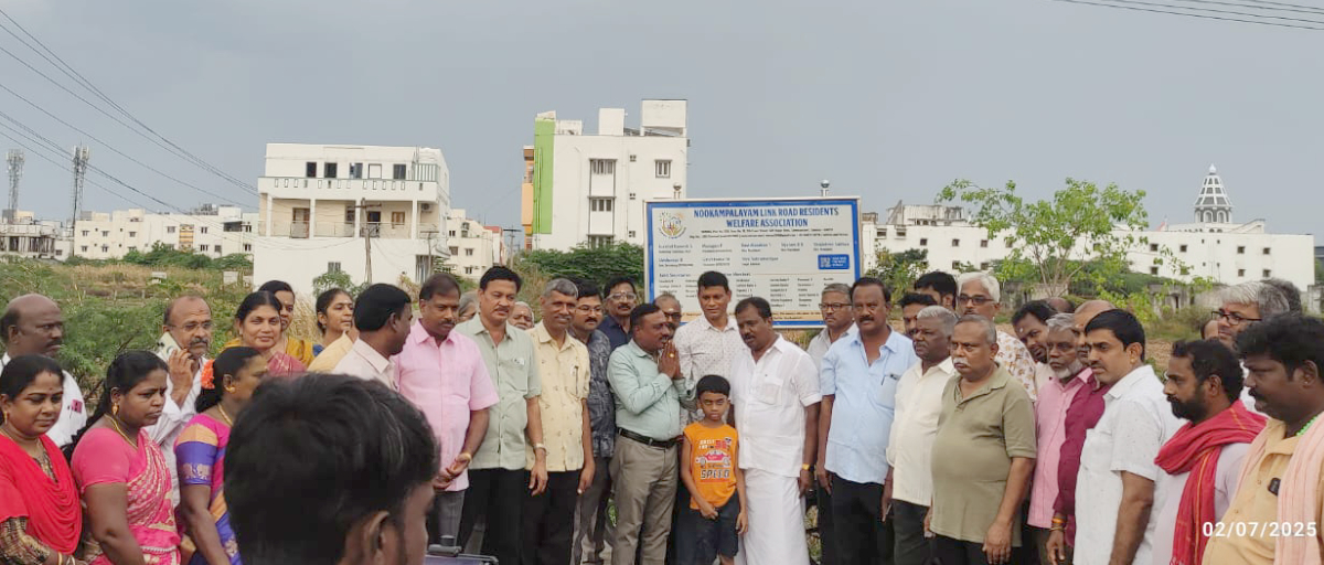 Our MLA Aravind Ramesh & Councillor Murugesan with NLRRWA Members